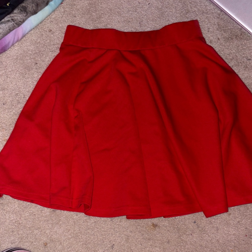 Elegant Red Women's Skirt